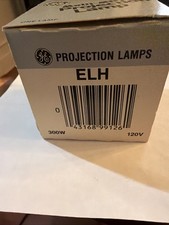 Vintage GE ELH Multi Mirror Projection Lamp 300W Box Display General Electric