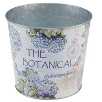 ÜBertopf Hortensien Metall Blumentopf Deko Sommerlich Ø21Cm