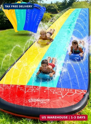 JAMBO XL 20Ft Premium Slip and Slide with 3 Bodyboards, Heavy Duty Water Slide-