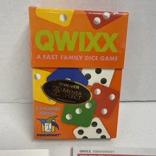 Qwixx Dice Game Gamewright 2014 Mensa Select Pad of Score Sheets