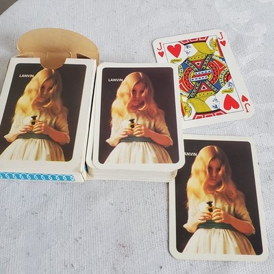 Lanvin and Arpege Perfume Card Games