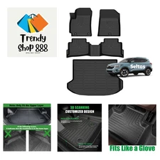 Accessories for Kia Seltos Floor Mats 2024 2025 2026 LX/S/EX/SX Turbo/X-Line ...