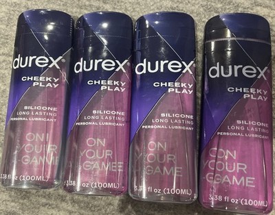 Durex Cheeky Play Silicone Lubricant 3.38oz~4 Pack ~READ Description