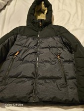 ZeroXposur Boys Puffer Jacket Size 10/12 Medium Dark Heather Gray Black