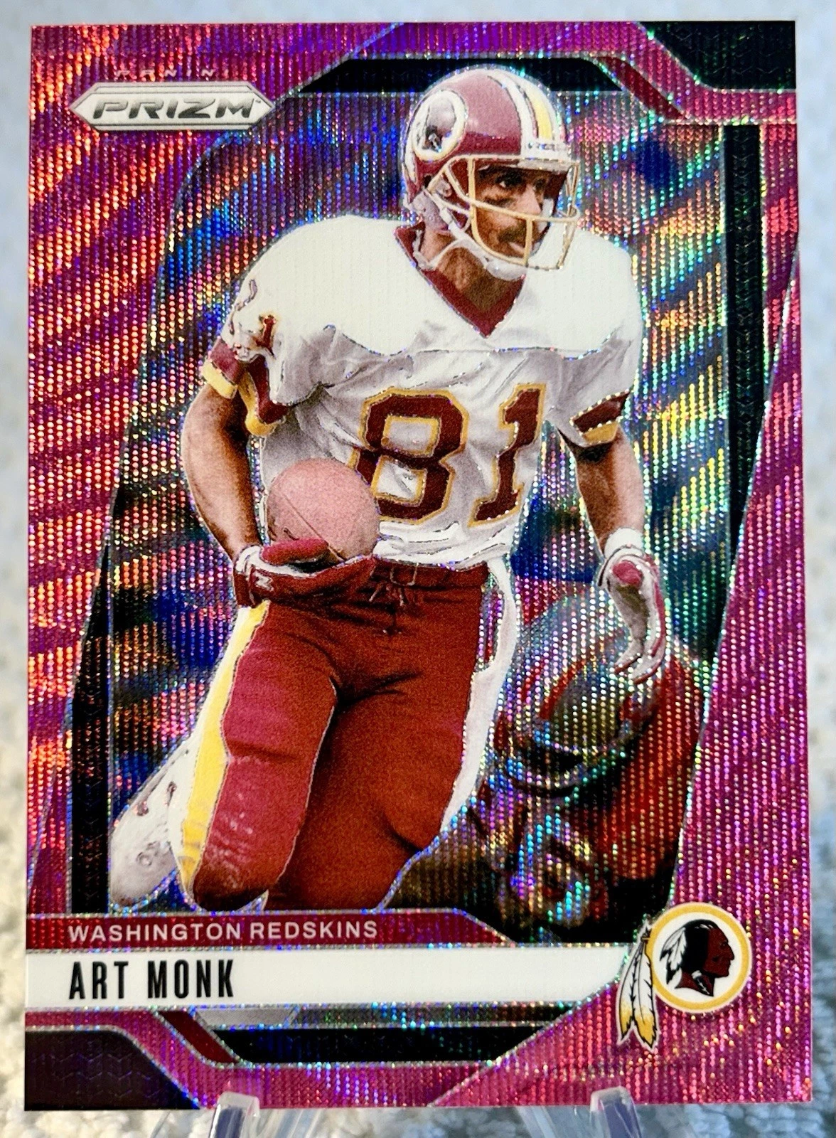 ART MONK 2024 Panini Prizm #294 Pink Wave REDSKINS 🔥🔥🔥