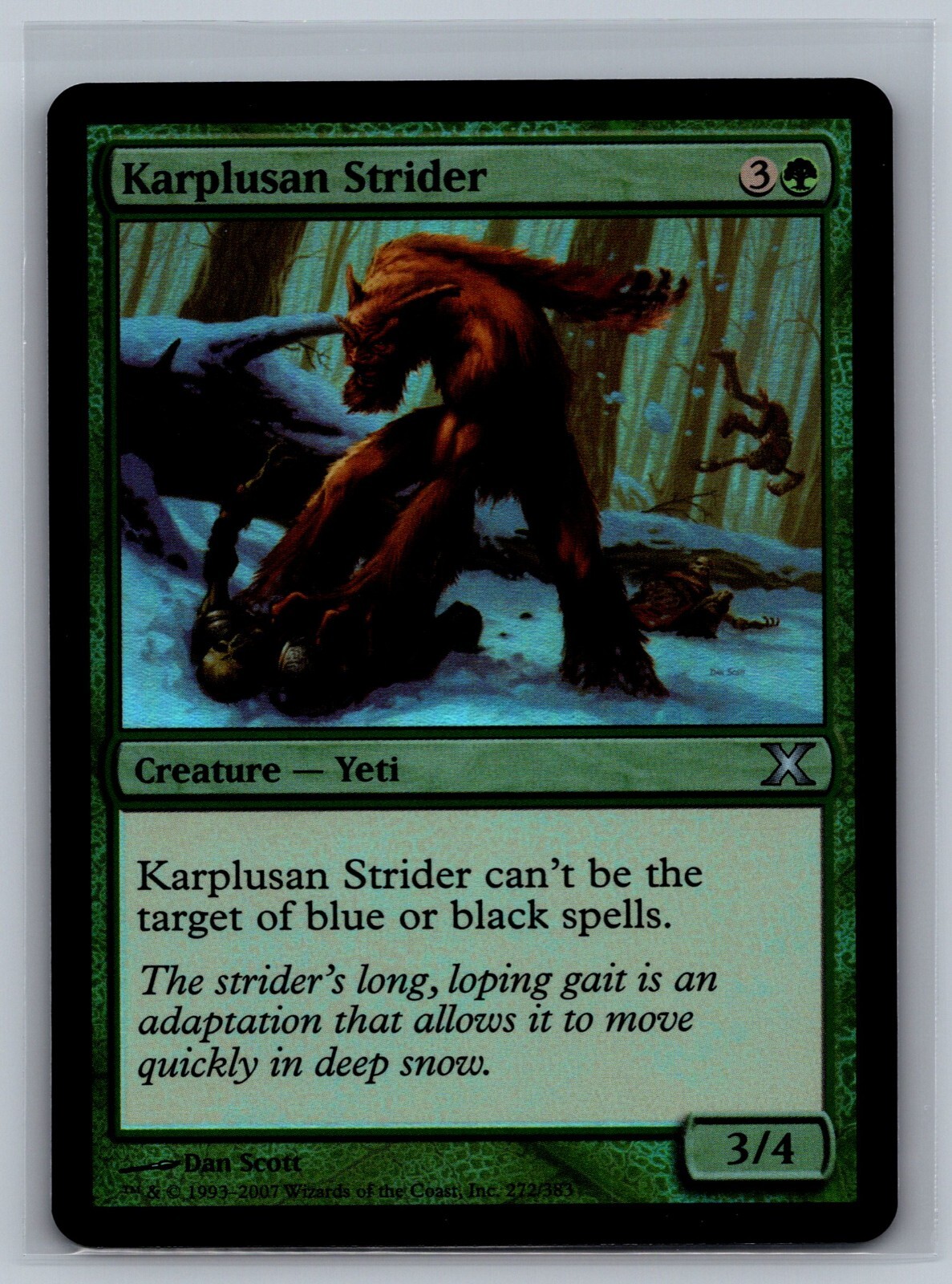 Magic The Gathering Tenth Edition Karplusan Strider #272/383 Foil MTG TCG 10th