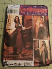 Simplicity Pattern 5359 Renaissance Harem Belly Dancer Costume Sizes 6-12 UNCUT