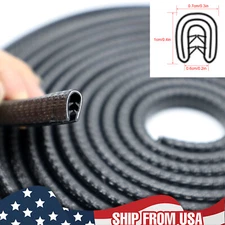 Car 5m Door Seal Strip Weatherstrip Protector Edge Trim Guard Rubber Strip NEW