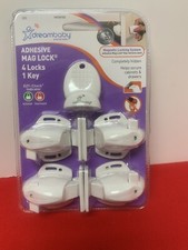 Dreambaby Adhesive Magnetic Locking System 4 Locks 1 Key- New/ Sealed
