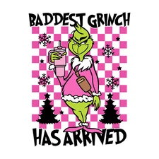 Direct To Film Transfer, Ready to Press, Iron on Transfer, DTF, Grinch