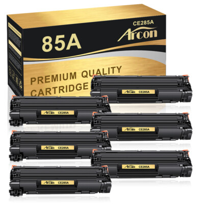 6pk CE285A 85A Ink Toner Cartridge for HP LaserJet Pro P1102W M1212nf MFP Black