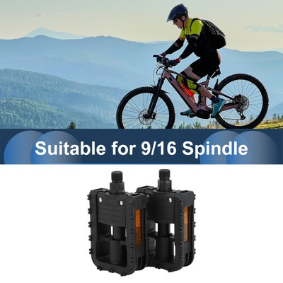 Cycling Bike Pedal 9/16'' Plastic Foldable Bicycle Pedals for Road BMX MTB Bike