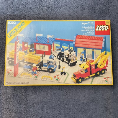 LEGO Town 6393 Big Rig Truck Stop 100% Complete W/Box , Instructions &amp; Catalog
