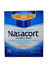 Nasacort MULTI-SYMPTON Allergy 24 Hour Nasal Spray ( 120 Sprays ) Exp 01/2027