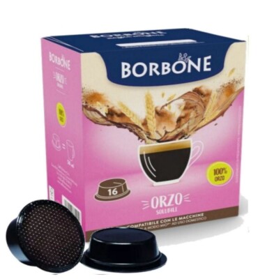 96 Capsules Espresso D'Orzo Caffè Bourbon 100% Compatible LavAzza * A Modo Mio