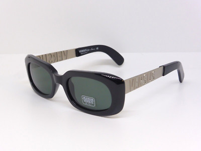 Versus Versace Vintage Sonnenbrille Mod.E33/A Col.852 schwarz mit grünen Gläsern