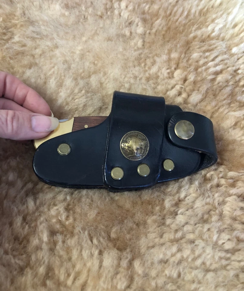 快速拉刀鞘 - 美国手工制作适用于 Buck 110 型锁背刀 — 第 2/4 张图片