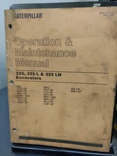 CAT Caterpillar 325 L & LN Excavator Operation Operator Maintenance Manual 