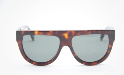 CELINE 51mm Pilot Sunglasses STRIPED RED HAVANA/ GREEN CL  display picture 1