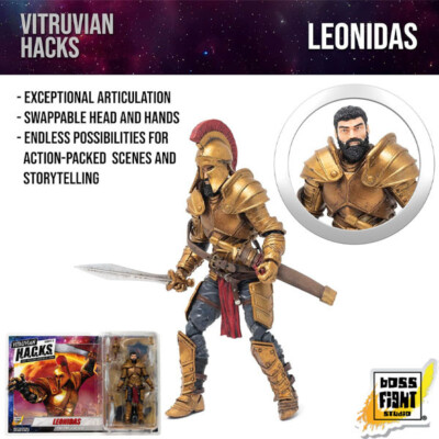 Boss Fight Studio Vitruvian H.A.C.K.S. Leonidas V3 Time Displaced