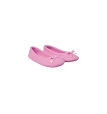 Ladies Pink Ribbed Corduroy Indoor Outdoor Slippers - Medium 7-8  NEW