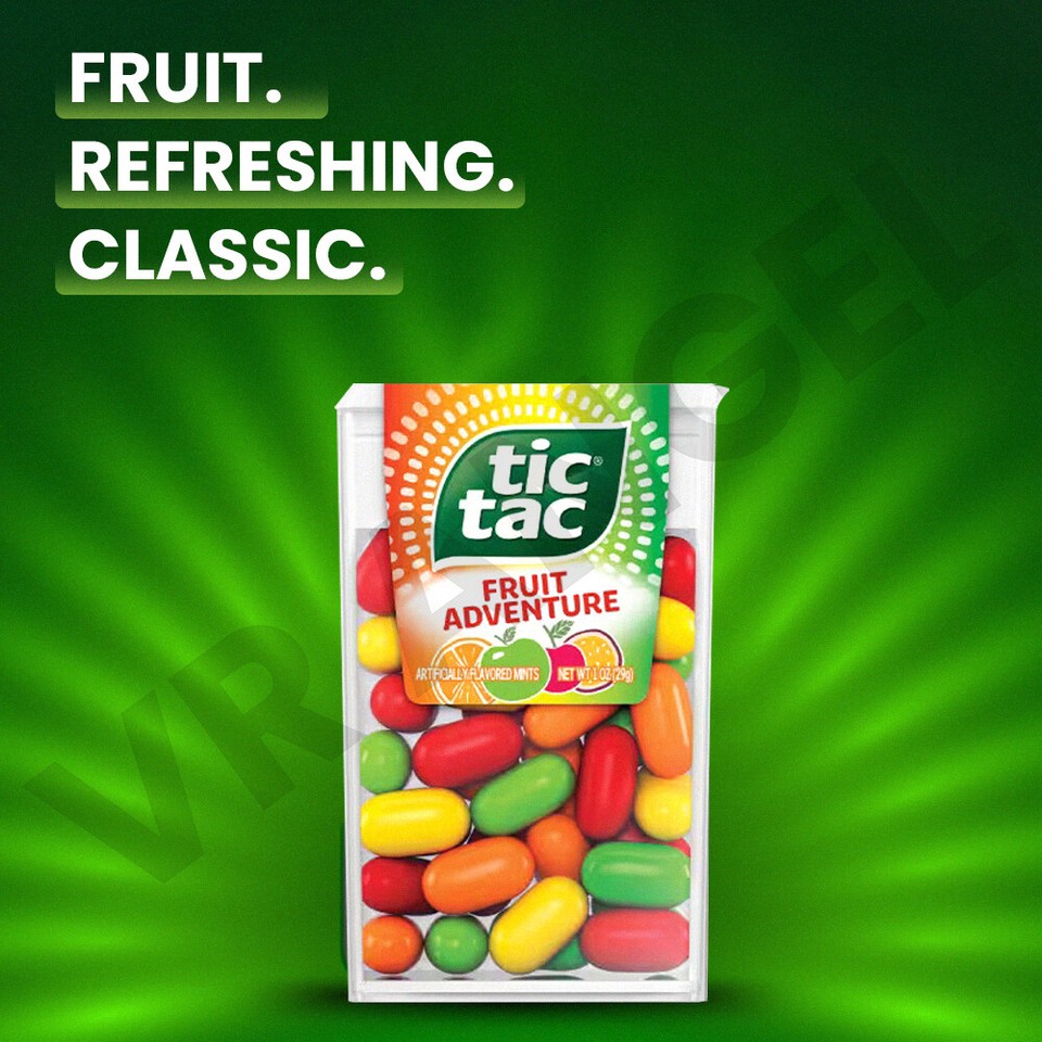 Tic Tacs Variety Flavour Orange Mint Fruit Cherry Cola Etc Sweets 18g ...