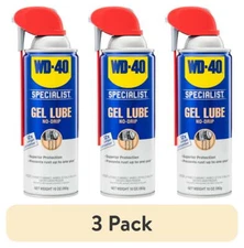 (3 pack) WD-40 Specialist No-Drip Gel Lubricant, 10 oz