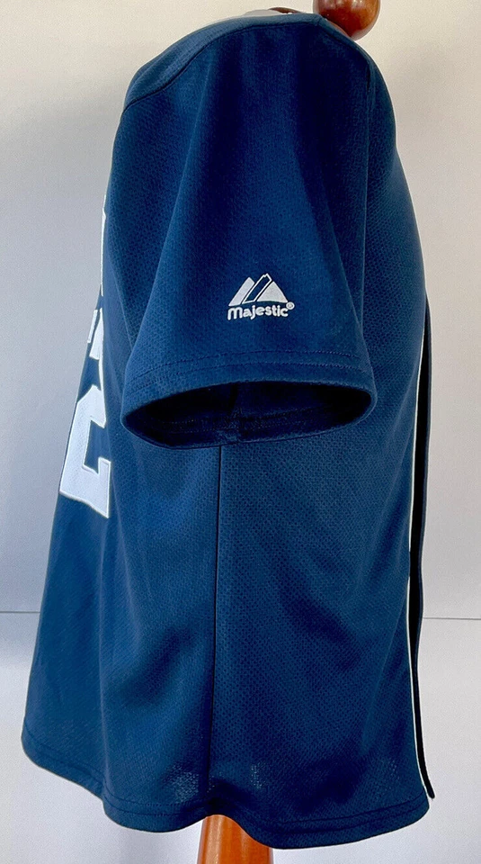 Majestic New York Yankees CC Sabathia Jersey Juvenil Cosido Talla Mediana Foto 4 de 4