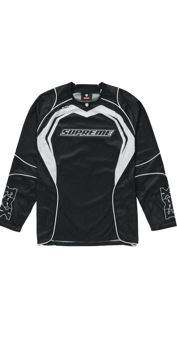 Supreme Fox Racing Jersey Black BLTZ 🔥🔥💣BRAND NEW Supreme Fox Racing Jersey Black BLTZ 🔥🔥💣BRAND NEW
