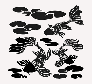image is loading koi fish stencil fish pond templates craft paint