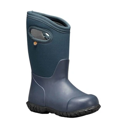BOGS Moore York solide Kinder Wellies Wellington Stiefel warme isolierte Stiefel in Marineblau