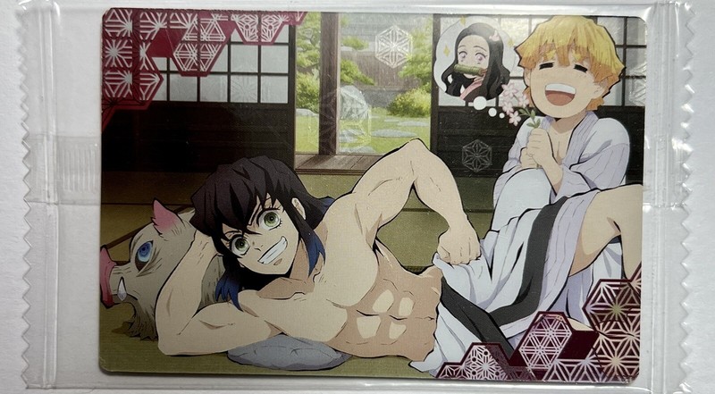 Demon Slayer KNY Collectable Wafer Card New from Japan- Tanjiro,Inosuke,Zenitsu