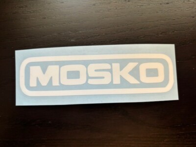 Decal for MOSKO MOTO Motorcycle RIDING GEAR Sport WHITE Decal Set Outdoor life