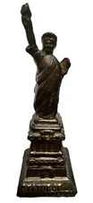 Antique A.C. Williams Cast Iron Statue of Liberty Still Penny Bank 1920s #1