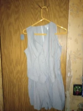 DBY Ltd. Sleeveless Black And White Striped Romper Women's Size 7/8