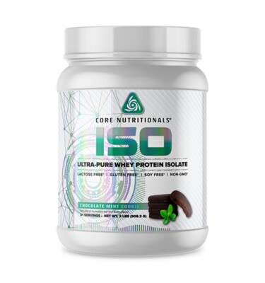 Core Nutritionals ISO Ultra-Pure Isolate Whey Protein 2lb Chocolate Mint Cookie