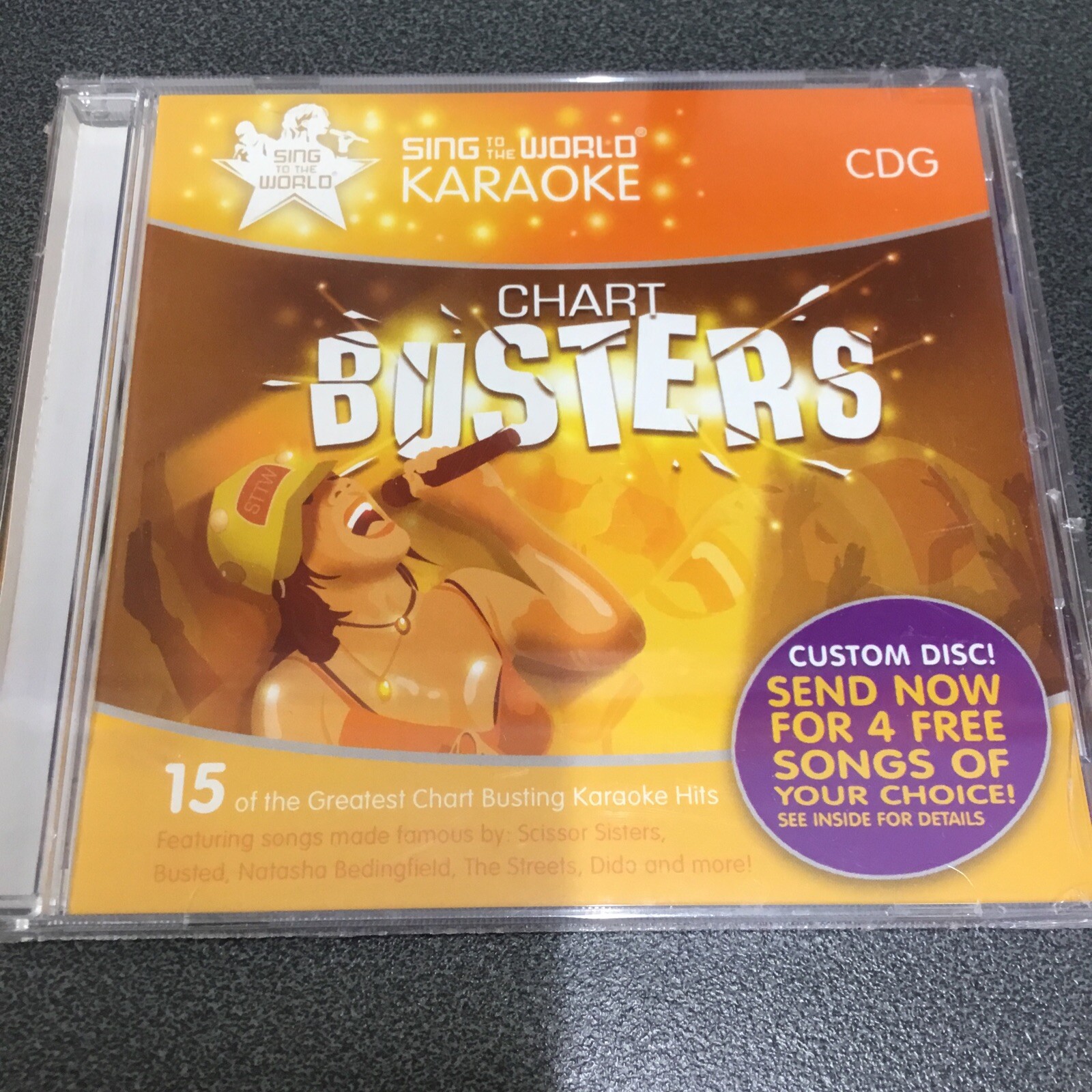 Sing To The World Karaoke CDG Chart Busters
