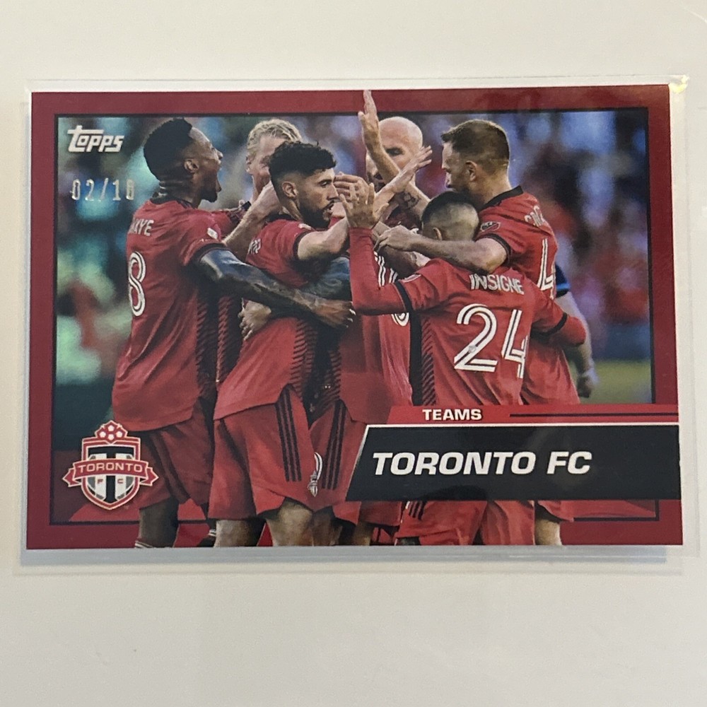2023 TOPPS MLS SOCCER TORONTO FC TEAM CARD #164 RED FOIL /10 INSIGNE OSORIO
