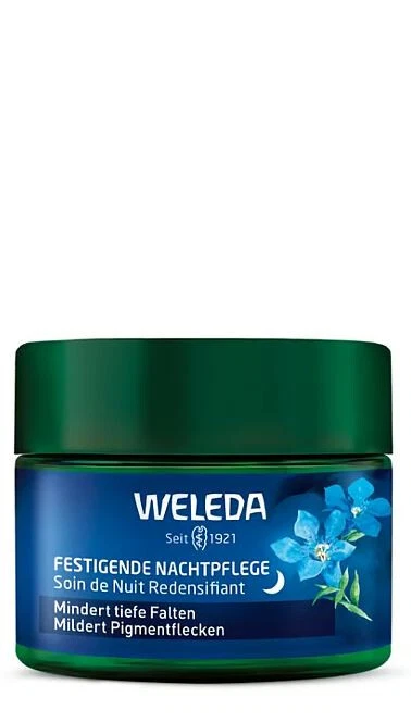 Weleda Festigende Nachtpflege Blauer Enzian & Edelweiß, 40ml ,PZN 18446788