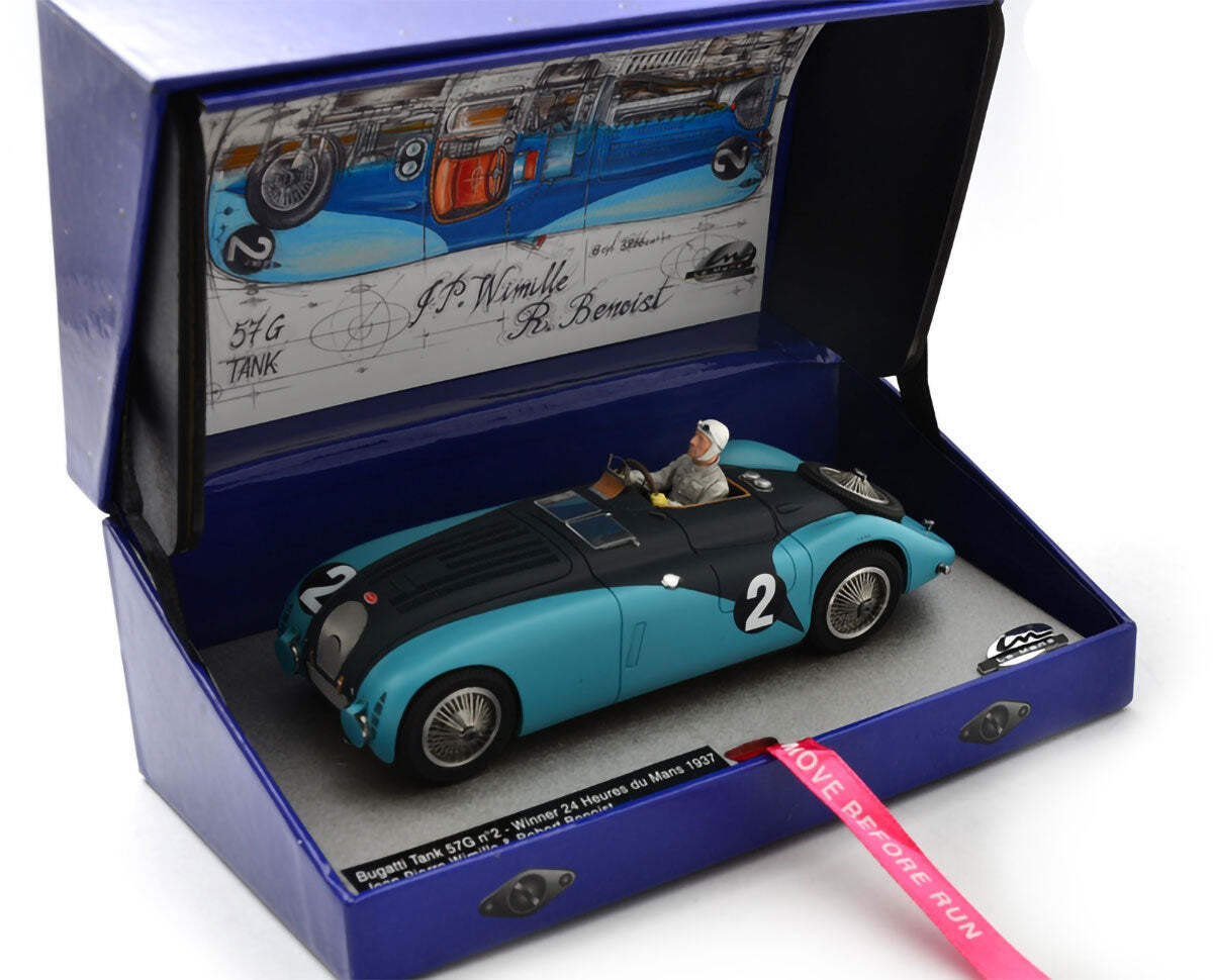 Le Mans Miniatures Bugatti Tank 57G #2 LeMans 1937 Winner 1