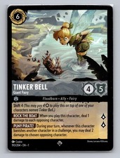Tinker Bell - Giant Fairy 193/204 Super Rare The First Chapter Lorcana Near Mint