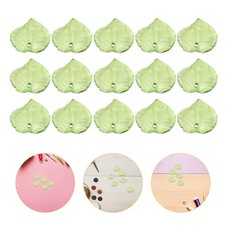 200Pcs Durable Green Leaf Acrylic Charms for DIY Bracelet Necklace Jewelry Craft