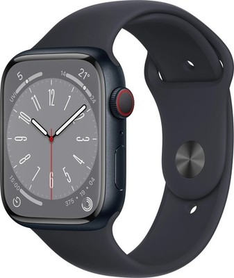 Apple Watch Series 8 45mm GPS + Cellular Mitternacht Aluminium NEUWERTIG