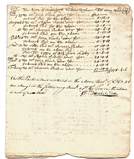 NEWBURYPORT MASSACHUSETTS LEDGER 1766 72 KEPT BY DANIEL DOLE AS TOWN TREASURER