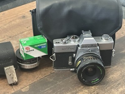 Minolta SRT 101 Spiegelreflexkamera Plus bbar multi c. tamron 1:2.8mm 