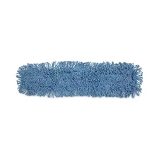 Cotton/Synthetic Blend Dust Mop Mop Head, 36 In. X 5 In., Looped-End, Blue