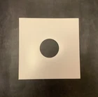 12" Vinyl White Gloss Card Record Sleeves with Centre Hole – 3mm Spine –