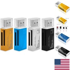 Portable Aluminum SD Card Reader Pack: Supports Multiple Card Types & Devices