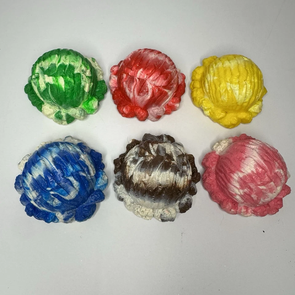 Juego de cuchara y cuencos de helado de colección años 90 21 piezas clasificación de colores juguete educativo aprendizaje Foto 4 de 4