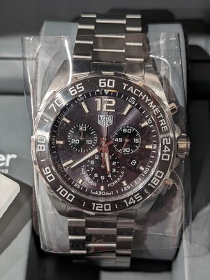 TAG HEUER Formula 1  Ceramic Bezel  Quartz Chrono Stainless Steel CAZ1011   ️